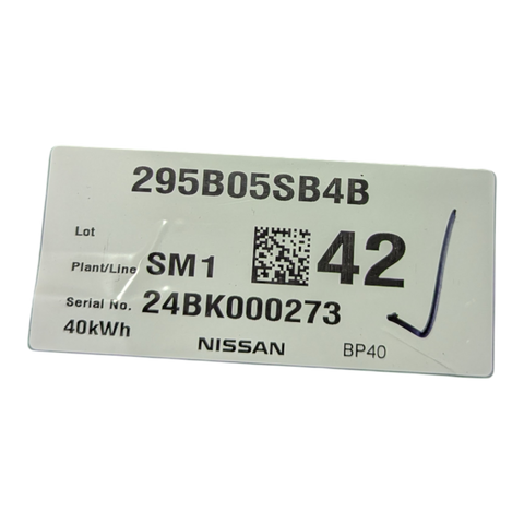 295B0-5SB4B Nissan Leaf Gen 2 2019 40kWh Battery 295B0-5SB4B Nissan Leaf Gen 2 2019 40kWh Battery