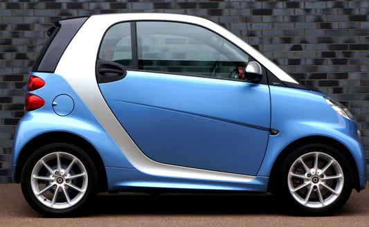 Blue Smart Fortwo car