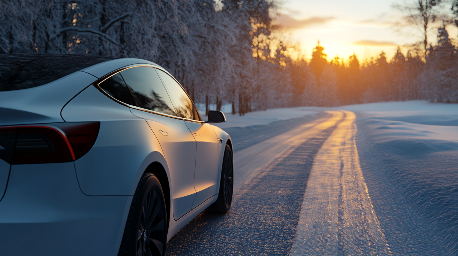 Accessoires pour la Tesla Model 3 pour la conduite hivernale