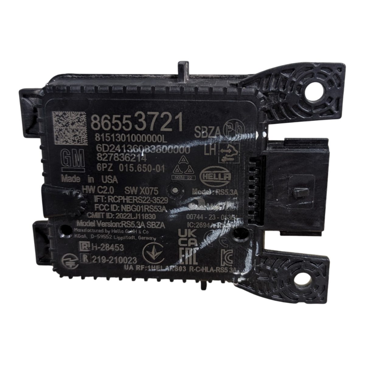 CHEVROLET EQUINOX EV REAR BUMPER LEFT SIDE BLIND SPOT SENSOR MODULE 86553721