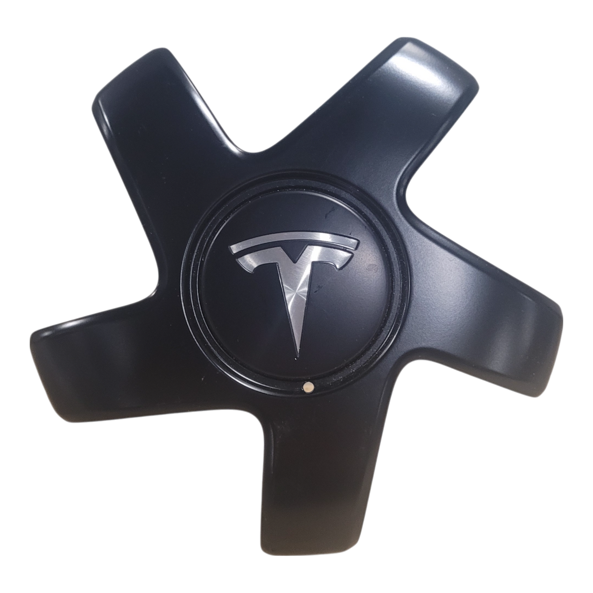TESLA MODEL 3 WHEEL CENTER CAP, STILETTO, BLACK - AFTERMARKET - OEM PART NUMBER : 1044234-00-B