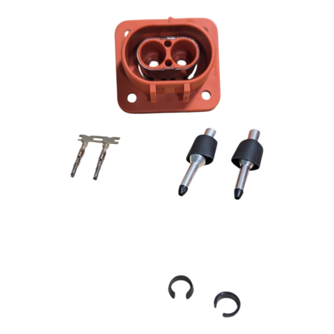 RECEPT ASSY 2 POS KEY A W/HVIL&SHIELD 6MM2 - ELR2A03
