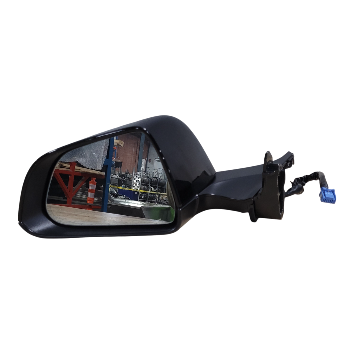 TESLA MODEL 3 EXTERIOR MIRROR ASSEMBLY - PREMIUM - DOMESTIC - LEFT HAND - BLACK - USED ORIGINAL – PART NUMBER : 1110782-00-F