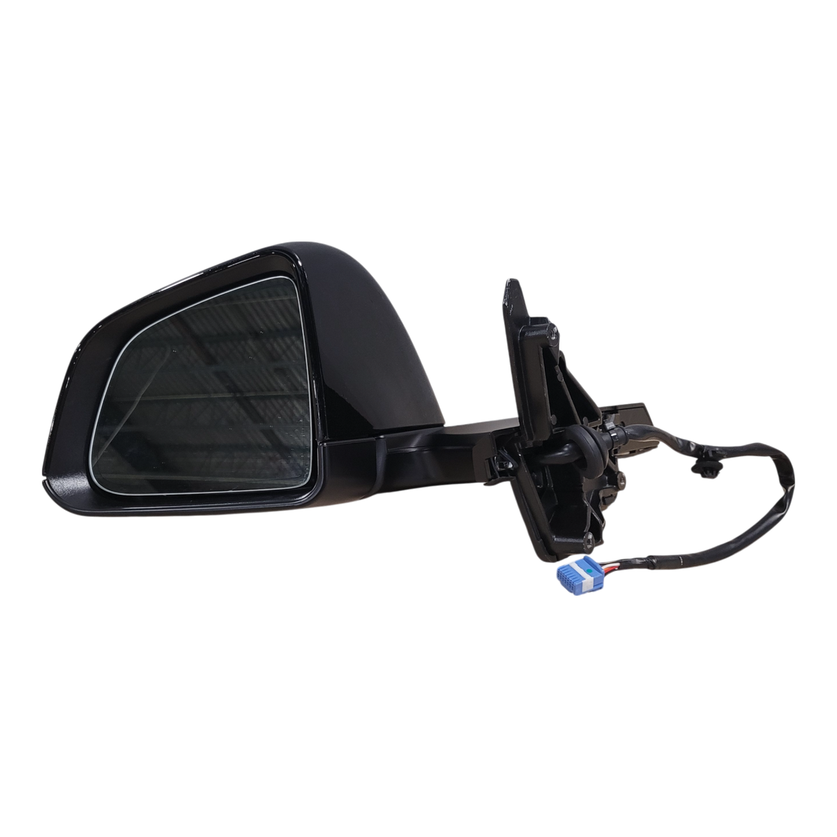 TESLA MODEL Y EXTERIOR MIRROR ASSEMBLY - PREMIUM DOMESTIC - NON ELECTROCHROMIC - LEFT HAND - USED ORIGINAL – PART NUMBER : 1495587-00-G