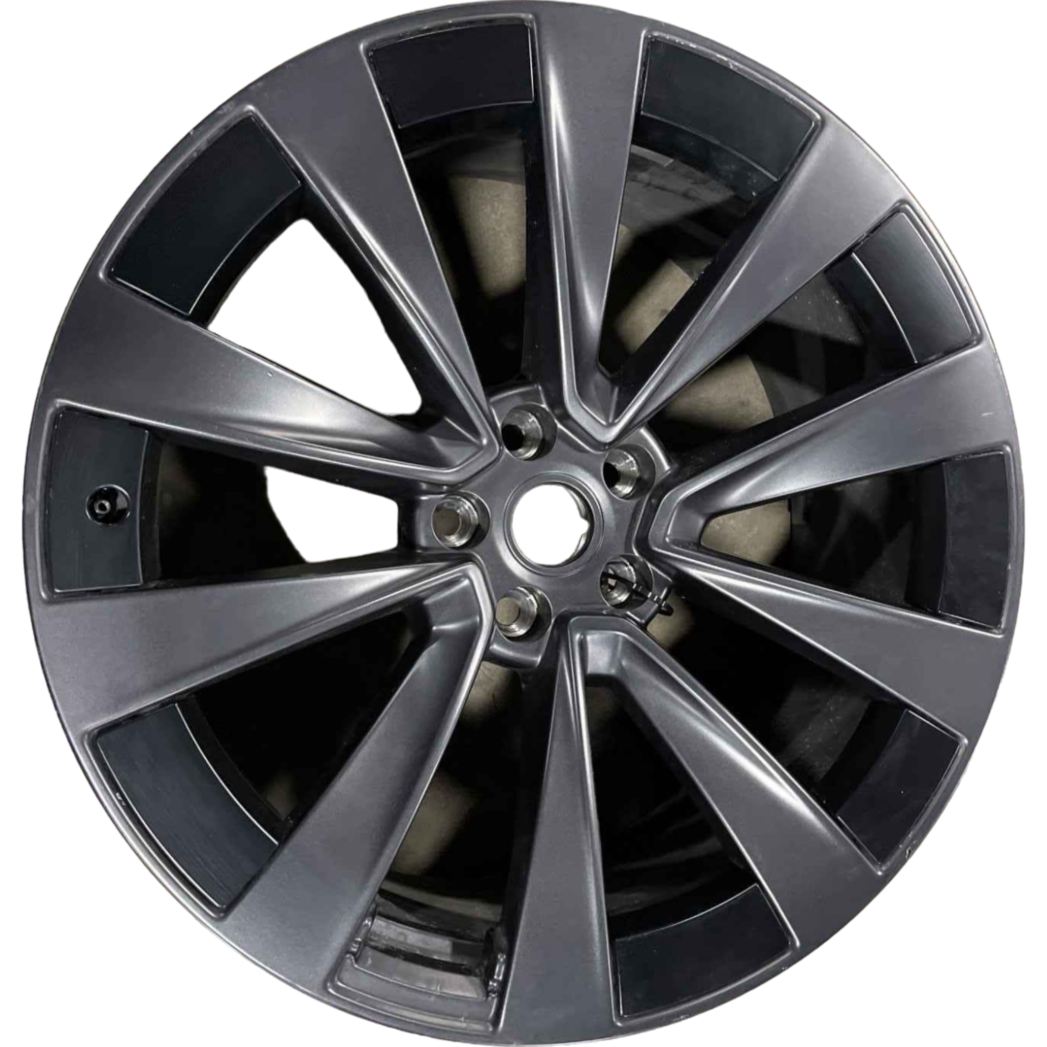 TESLA MODEL XWHEEL, 22X10.0J, NEW TURBINE, GUNPOWDER, REAR 1620227-00-B