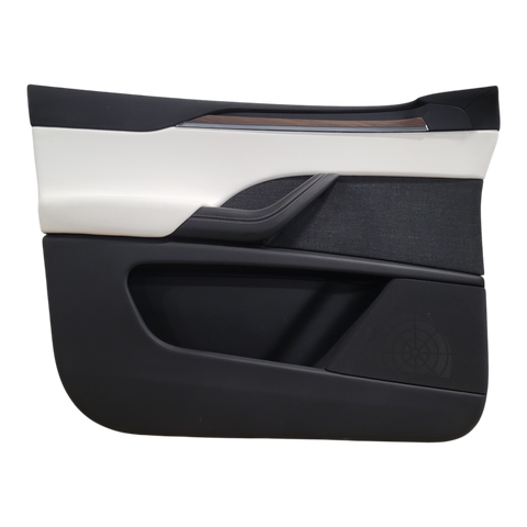 TESLA MODEL X DOOR TRIM ASSEMBLY FRONT LEFT HAND WHITE 1634148-92-N