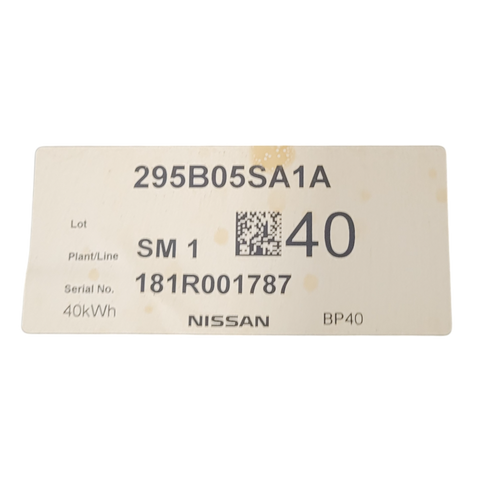 295B0-5SA1A Nissan Leaf Batterie Gen 2 2018 40kWh