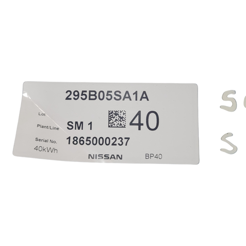 295B0-5SA1A Nissan Leaf Gen 2 2018 40kWh Battery ***4 defective cells  ***