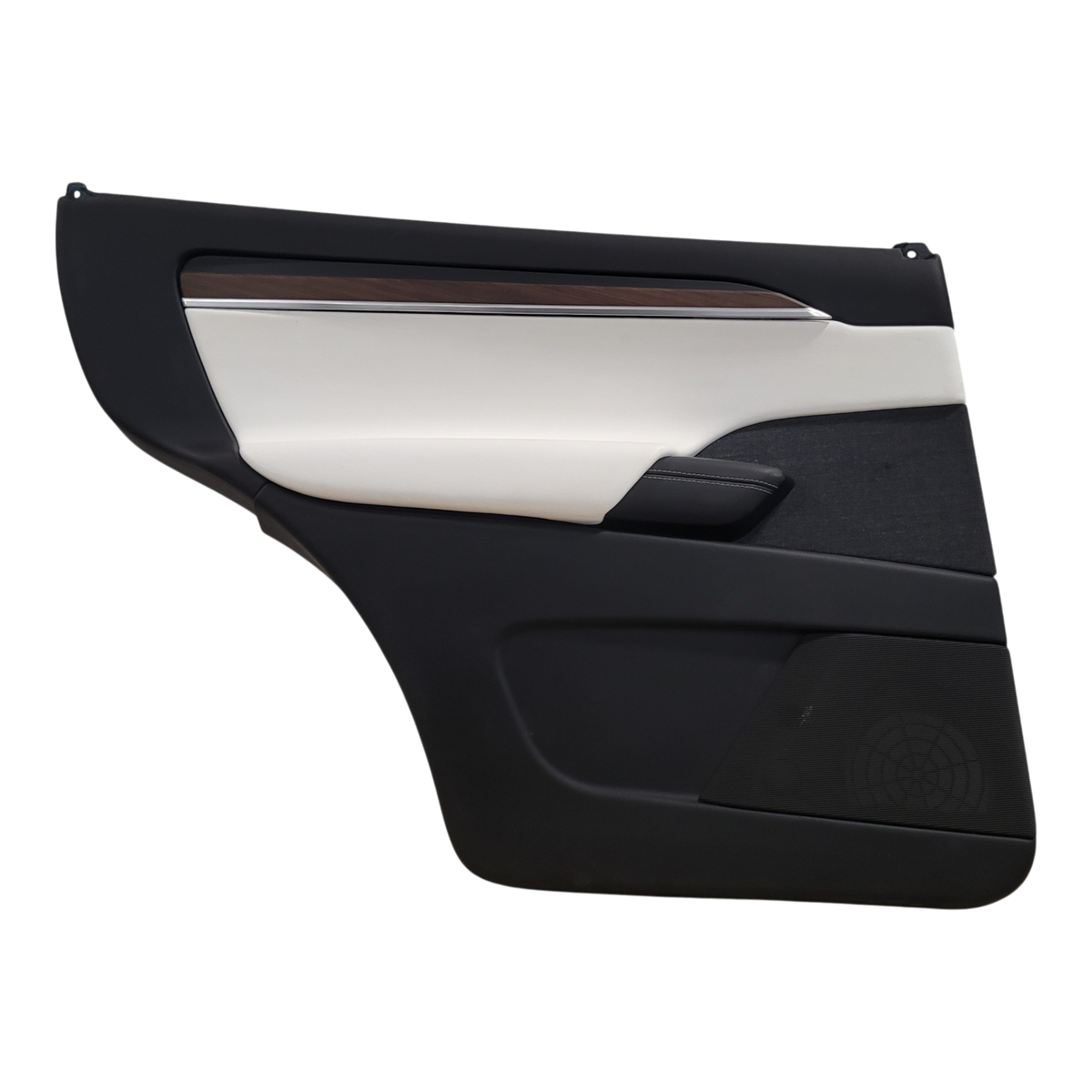 TESLA MODEL X DOOR TRIM ASSEMBLY REAR LEFT HAND WHITE 1634378-92-N