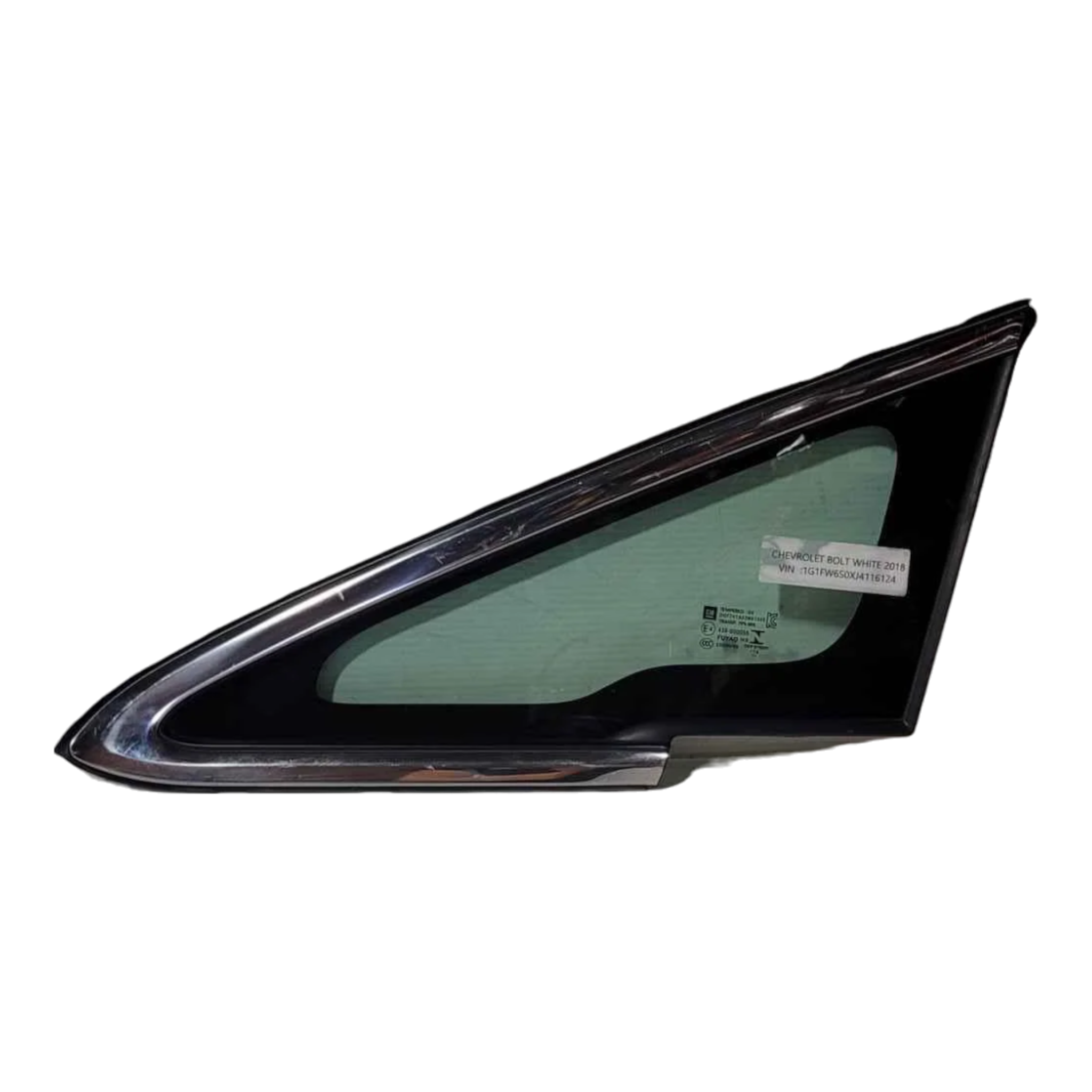 CHEVROLET BOLT EVDRIVER SIDE WINDSHIELD PILLAR STATIONARY WINDOW 42558895