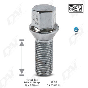 WHEEL LUG BOLT DAI WHLS VOLKSWAGEN ID.4 - AFTERMARKET - PART NUMBER: DA83518CH