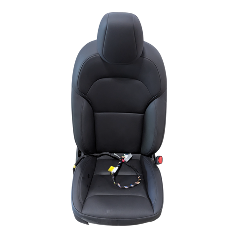 TESLA MODEL 3  FIRST ROW SEAT ASSEMBLY- LEFT HAND DRIVE- RIGHT HAND- BLACK- NO LUMBAR 7754324-01-B