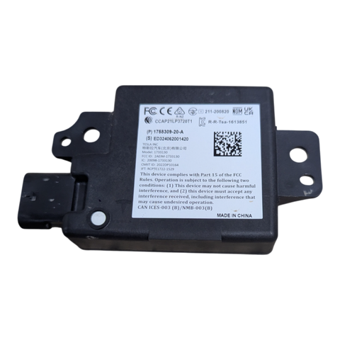 ENSEMBLE TESLA MODEL 3 - POINT DE TERMINAISON ARRIÈRE BLUETOOTH BAS AVEC ULTRA HAUTE FRÉQUENCE (315 MHz) 1758309-20-A