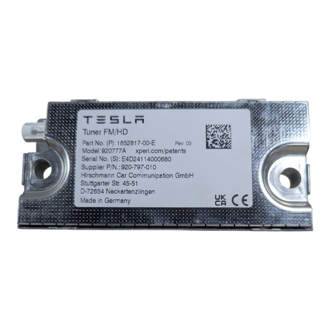 Tuner FM/HD pour Tesla Model 3 1852817-00-E
