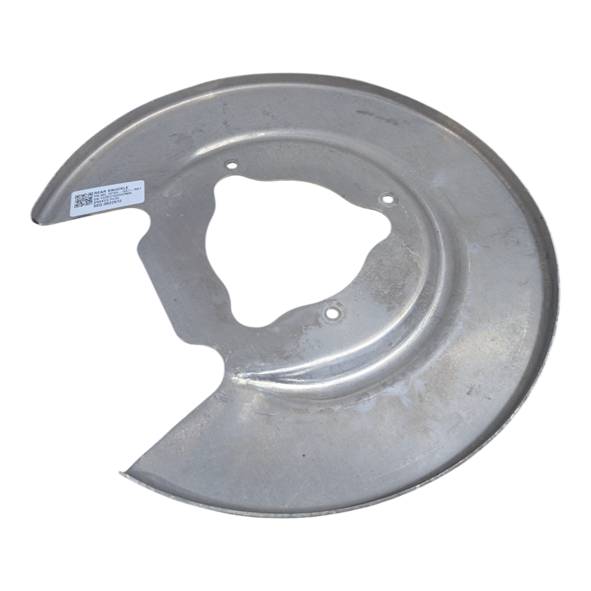 TESLA MODEL 3 REAR BRAKE SHIELD- BASE- LEFT HAND- MANDO 1344661-00-A