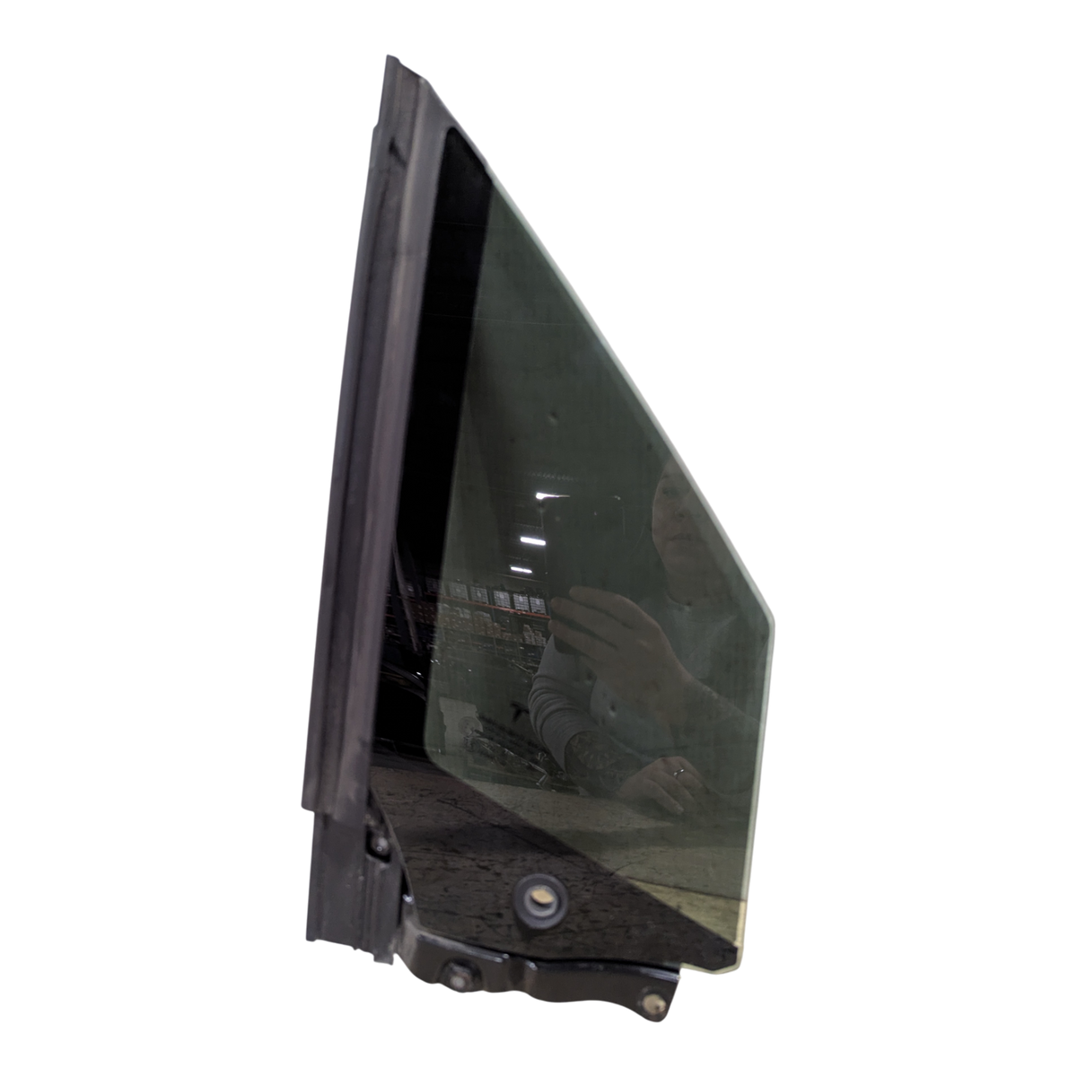 TESLA MODEL X FRONT QUARTER GLASS ASSEMBLY WITH SEAL - RIGHT HAND 1108158-00-D