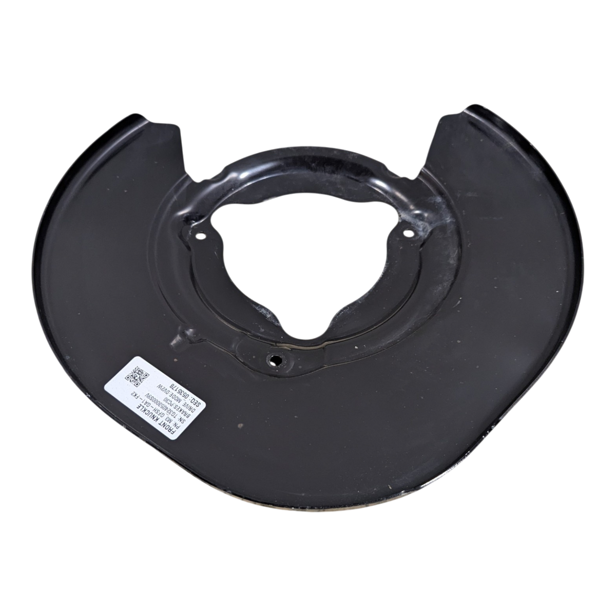 TESLA MODEL 3 FRONT BRAKE SHIELD- BASE- RIGHT HAND 1344652-00-B