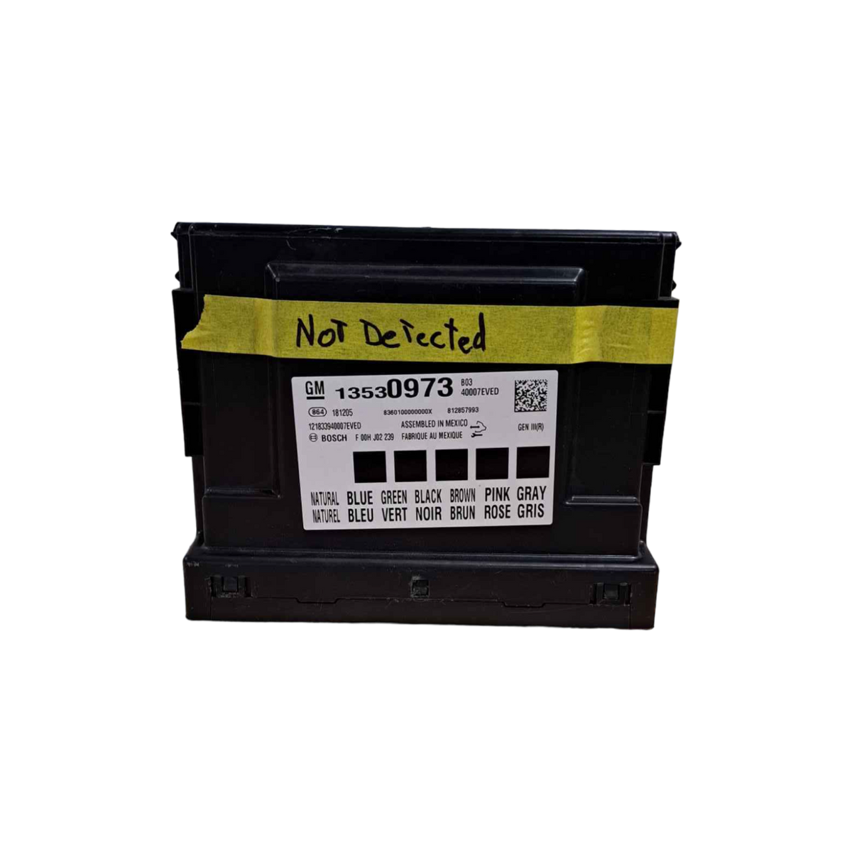 CHEVROLET BOLT EV BODY CONTROL MODULE 13530973