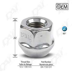 WHEEL LUG NUT DAI WHLS KIA SOUL EV - AFTERMARKET - PART NUMBER: DA1123CH
