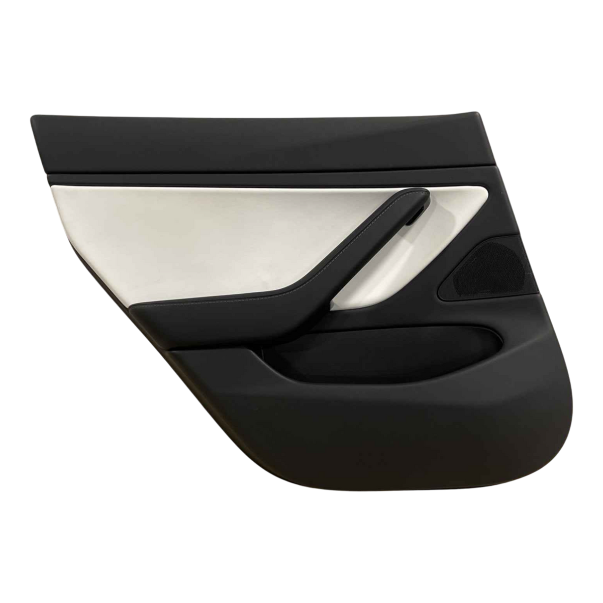 TESLA MODEL 3  DOOR TRIM, REAR LEFT HAND, ASY, PREM WHITE 1090413-02-M