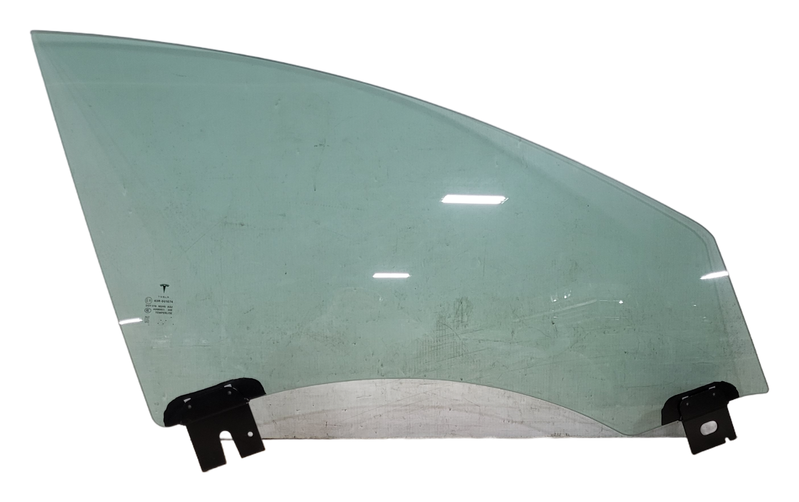 TESLA MODEL S MOVING SIDE GLASS - FRONT DOOR - RIGHT HAND - NEW ORIGINAL - PART NUMBER : 6006647-00-E