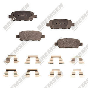 REAR CERAMIC PADS BREMSEN NISSAN LEAF - AFTERMARKET - PART NUMBER: BCD905