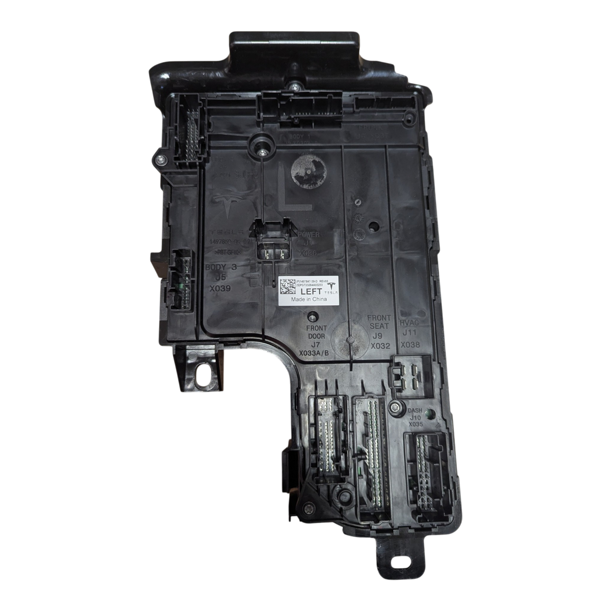 TESLA MODEL Y ASSEMBLY - LEFT ELECTRONIC CONTROL UNIT GENERATION 3 - 5 SEAT - ULTRASONIC SENSOR 1497847-39-D