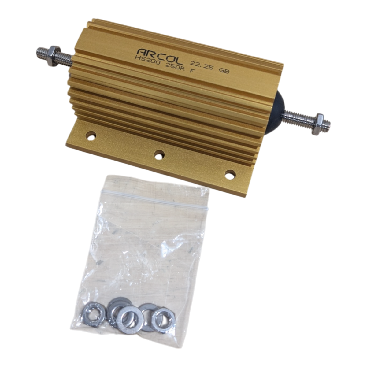 WIRE WOUND RESISTORS CHASSIS 200W 250PHMS 1% - HS200-250RF