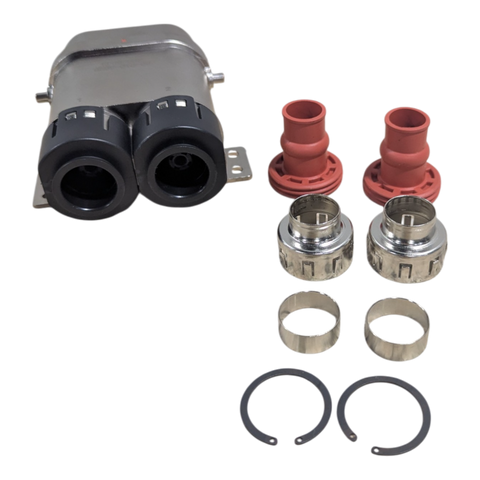 PLUG ASS INLINE 2 POS, 2/0 AWG 300A MALE TERM PIN - KP80-002