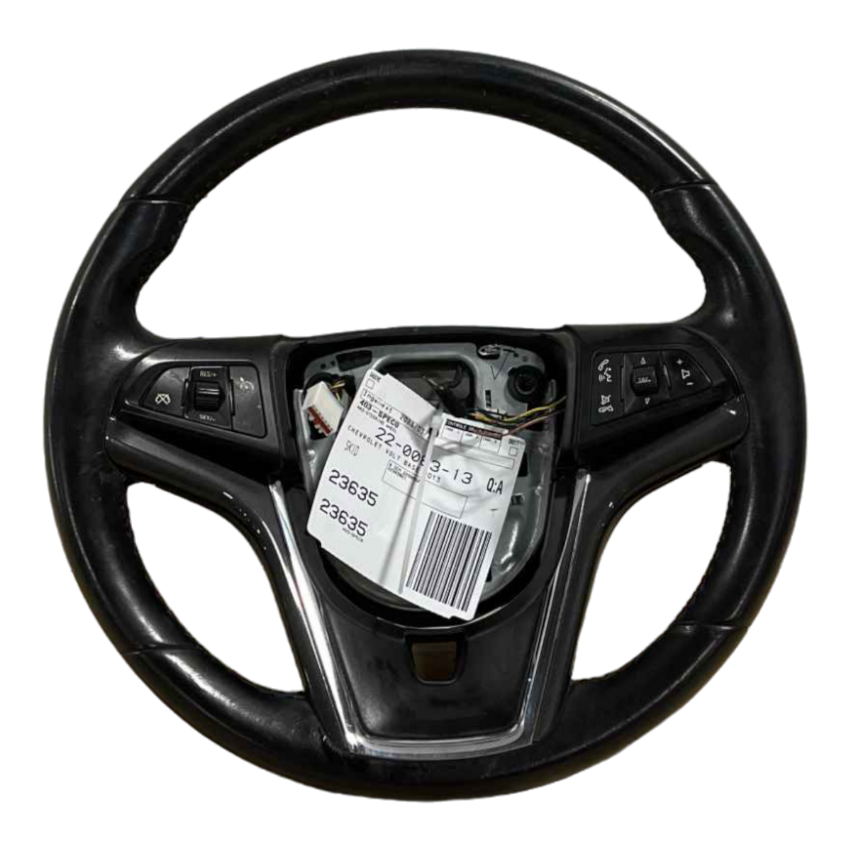 CHEVROLET VOLT GEN 1 JET BLACK STEERING WHEEL 22909521