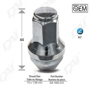 WHEEL LUG NUT DAI WHLS FORD MUSTANG MACH-E - AFTERMARKET - PART NUMBER: DA1553CH