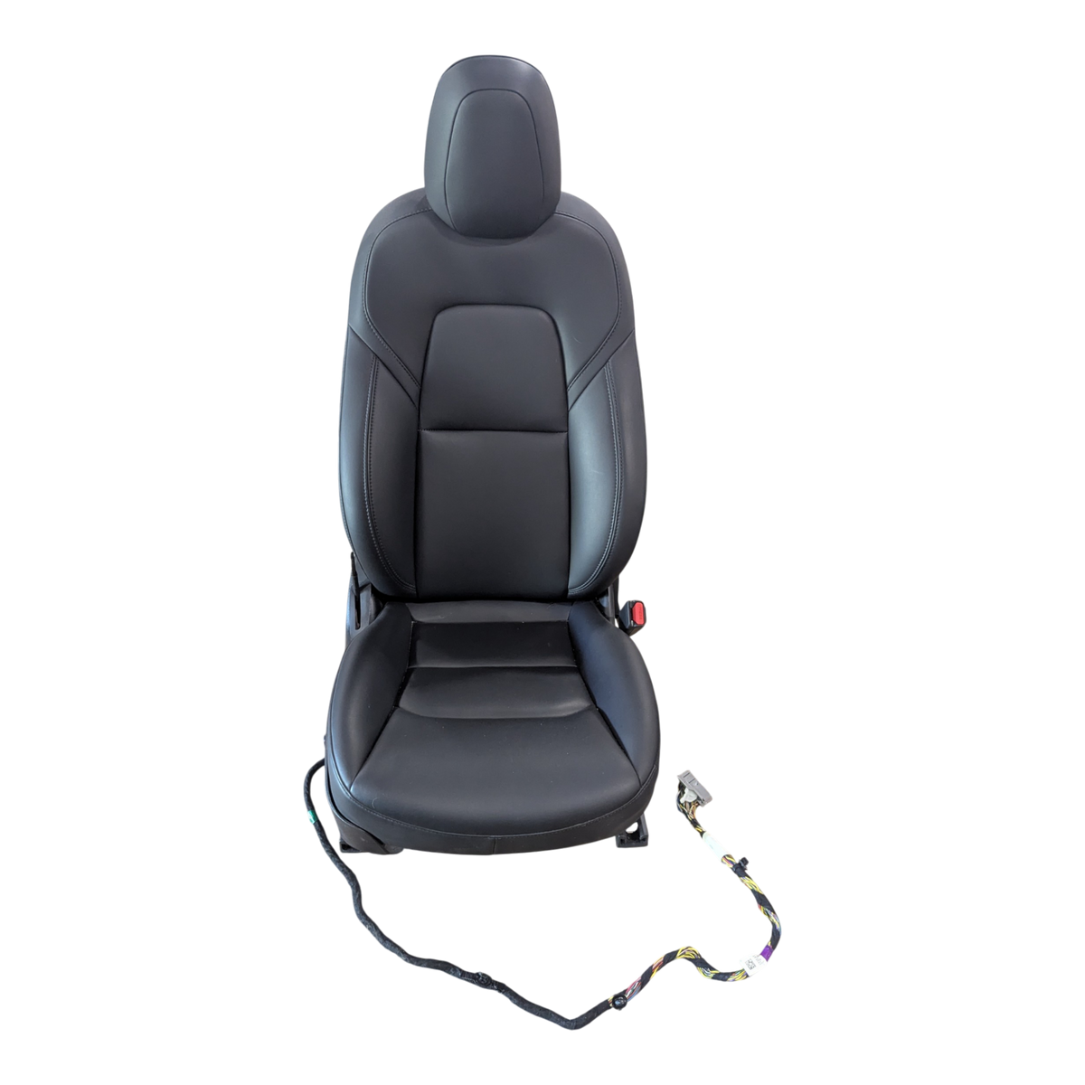 TESLA MODEL 3  FIRST ROW SEAT ASSEMBLY - LEFT HAND DRIVE - RIGHT HAND - BLACK - NO LUMBAR 7654324-91-D