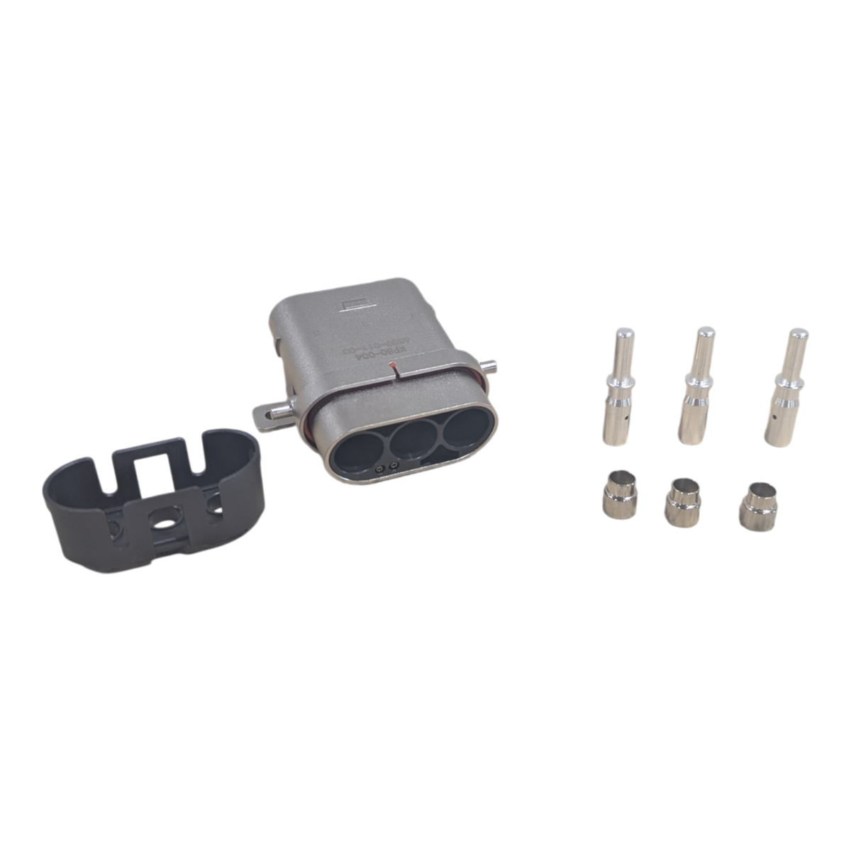 PLUG ASSY INLINE 3 POS 6AWG 80A FOR MALE TERM - KP80-004