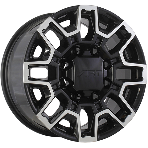 ART Replica REPLICA 410 18x9.0 8x165.1 ET12 — Gloss Black - Machined Face