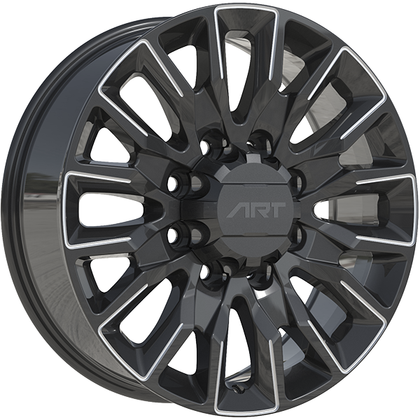 ART Replica REPLICA 414 20x8.5 8x165.1 ET18 — Gloss Black - Milled Edge