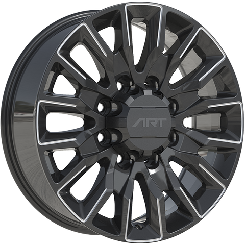 ART Replica REPLICA 414 20x8.5 8x165.1 ET18 — Gloss Black - Milled Edge