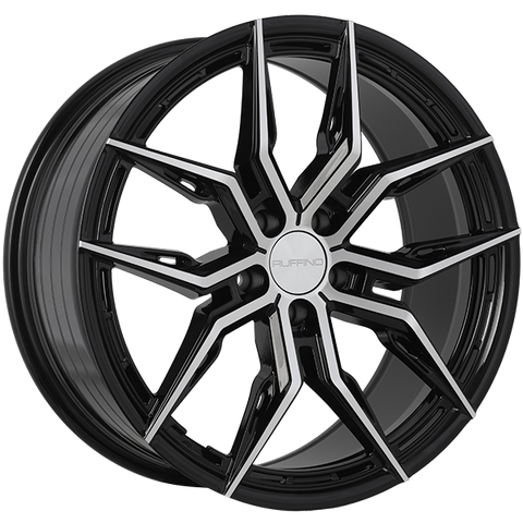 Ruffinowheels ELEGANZA 18x8.0 5x114.3 ET40 — Gloss Black - Machined Face