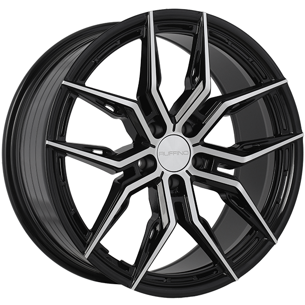Ruffinowheels ELEGANZA 19x8.5 5x114.3 ET40 — Gloss Black - Machined Face