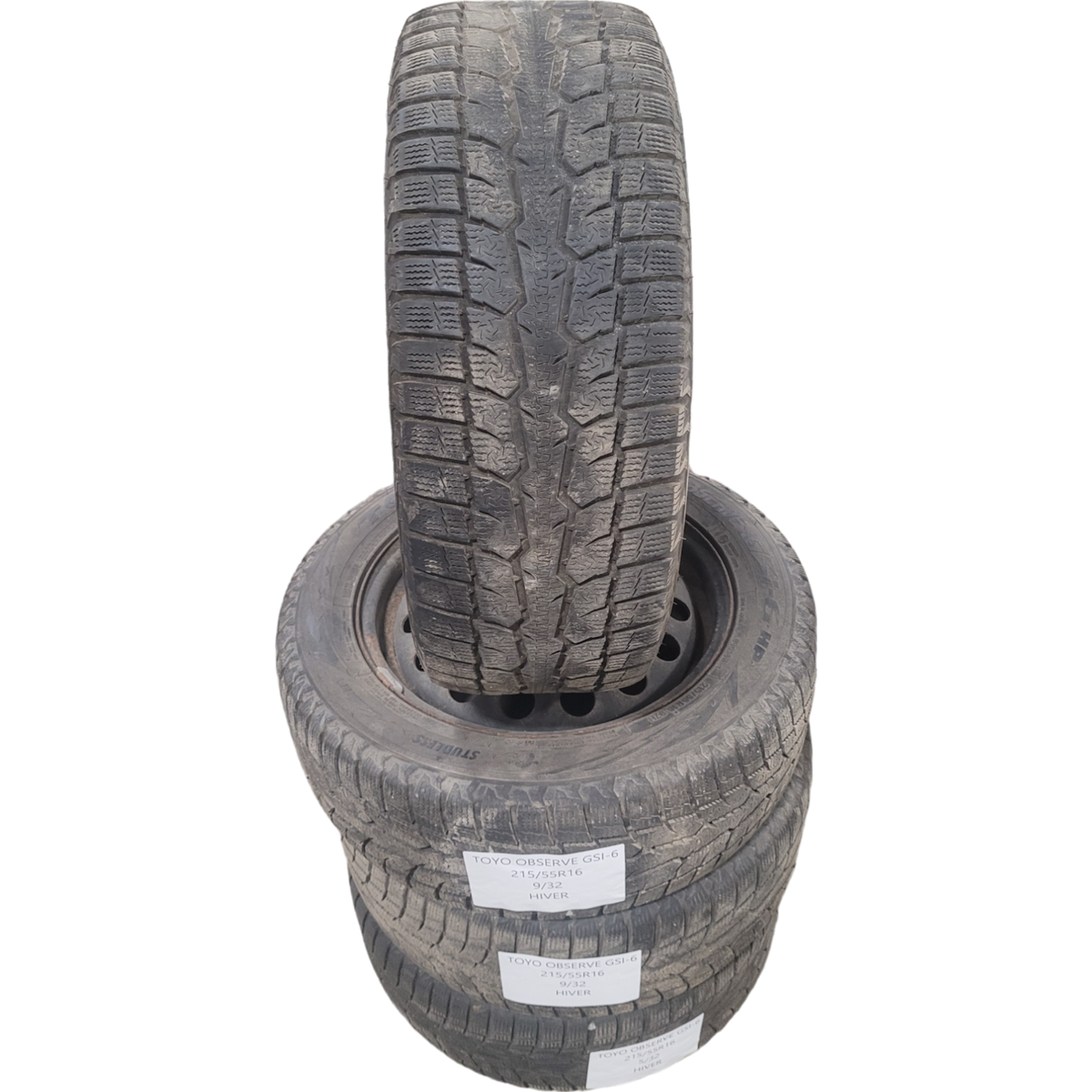 Used tire 215/55R16 Toyo Observe GSI-6 / with steel wheel