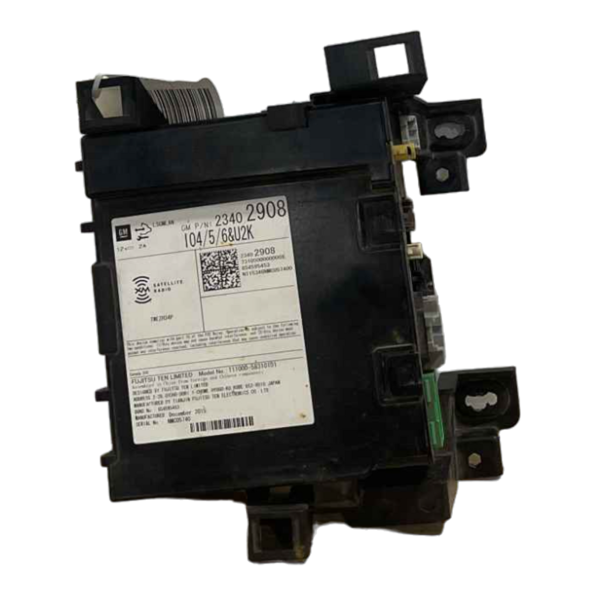 CHEVROLET VOLT GEN 2 RECEIVER, RADIO 23402908