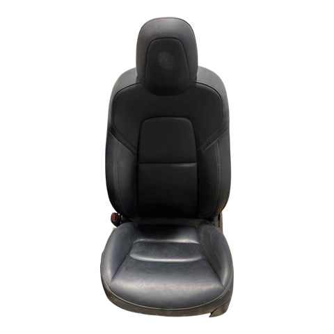 TESLA MODEL 3  FIRST ROW LEFT HAND SEAT COMPLETE PUR BLK 1456942-C9-G