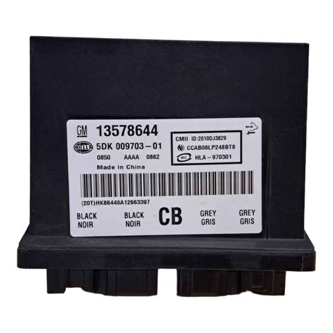 CHEVROLET VOLT GEN 1 KEYLESS ENTRY CONTROL MODULE 13578646