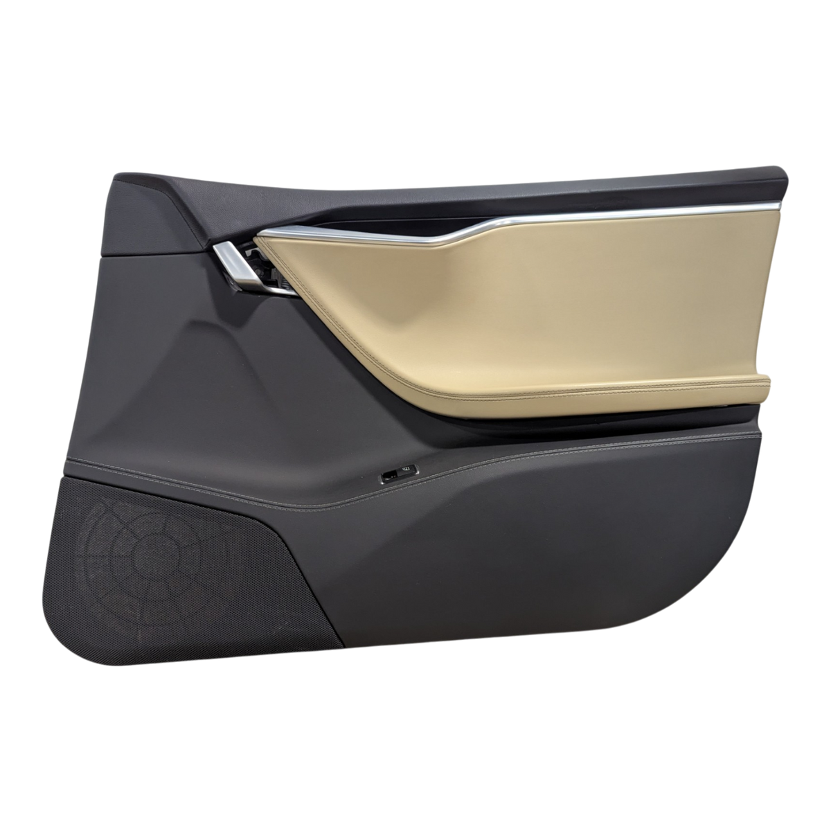 ENSEMBLE DE GARNITURE DE PORTE TESLA MODÈLE S, AVANT GAUCHE PURR/PUR/PVC BEIGE CLAIR, SANS ADAPTATEUR 1007936-20-L