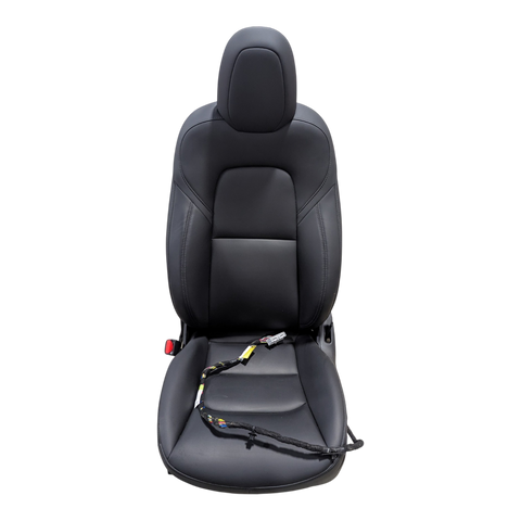 TESLA MODEL Y 1ST ROW SEAT ASSEMBLY - LEFT HAND DRIVE - LEFT HAND - PUR BLACK - FARSIDE AIRBAG 1754638-C3-A