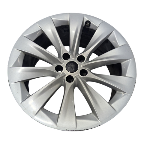 ROUE TESLA MODEL X, 20X9.5 ET40 - SILVER SLIPSTREAM - ARRIÈRE 1065201-00-C