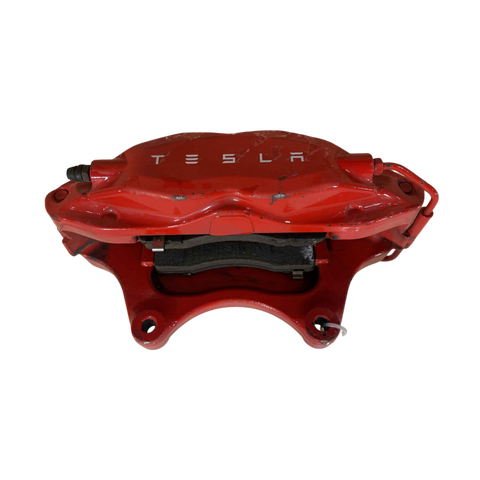 TESLA MODEL S  FR BRAKE CALIPER ASSY M12 LEFT HAND - RED 1042639-01-A