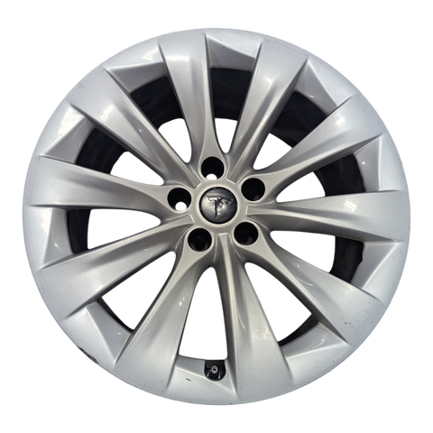 ROUE TESLA MODEL X, 20X9.5 ET40 - SILVER SLIPSTREAM - ARRIÈRE 1065201-00-C