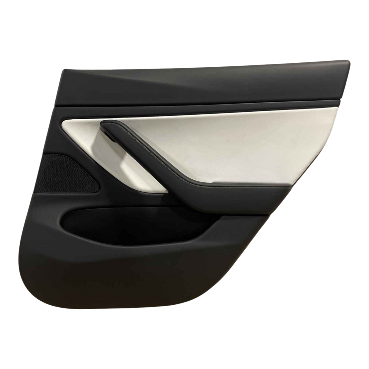 TESLA MODEL 3  DOOR TRIM, REAR LEFT HAND, ASY, PREM WHITE 1090415-02-M