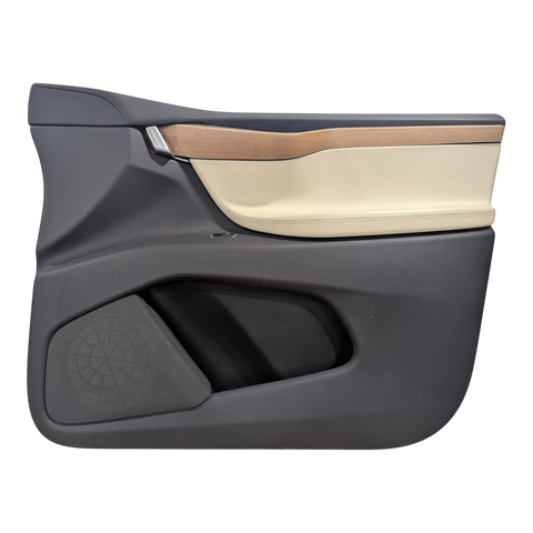 GARNITURE DE PANNEAU DE PORTE AVANT DROIT POUR TESLA MODEL X, CRÈME DE QUALITÉ SUPÉRIEURE, 1055483-22-M