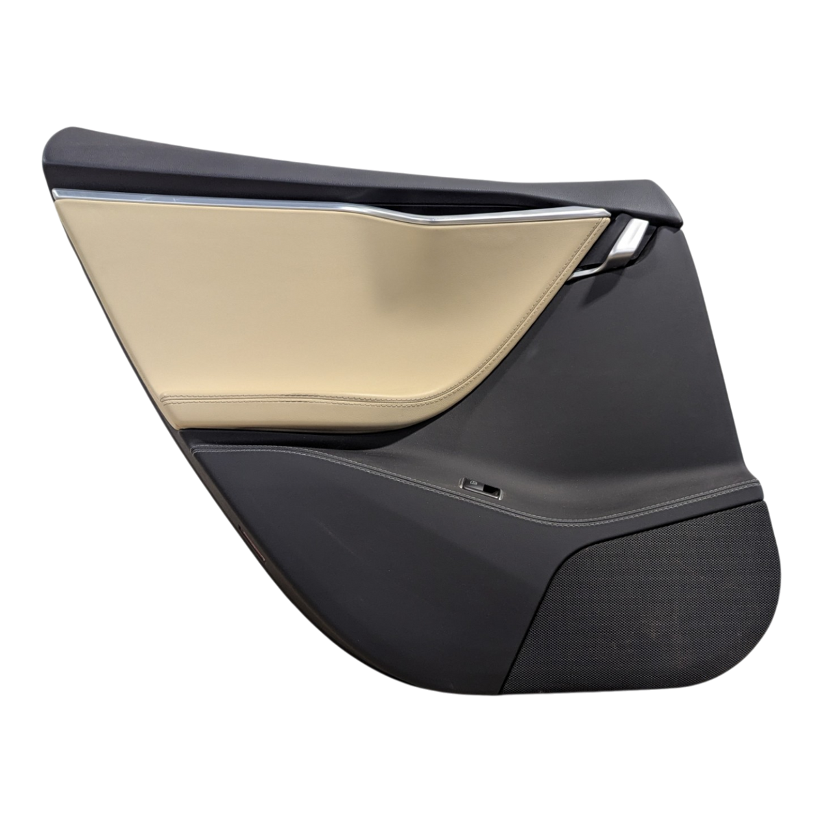 TESLA MODÈLE S  ENSEMBLE DE GARNITURE DE PORTE ARRIÈRE GAUCHE PUREAR/PUR/PVCA BEIGE 6006133-09-L